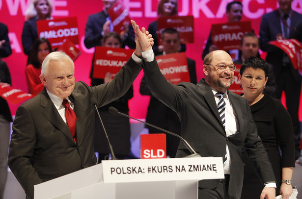 Konwencja SLD: Leszek Miller i Martin Schultz