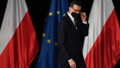 Przecław, 26.09.2021.  Mateusz Morawiecki promuje Polski Ład