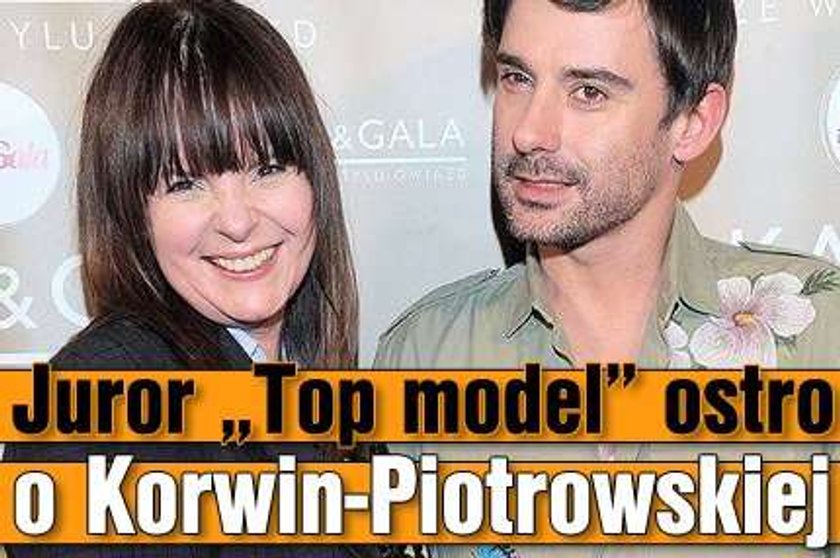 Juror "Top model" ostro o Korwin-Piotrowskiej