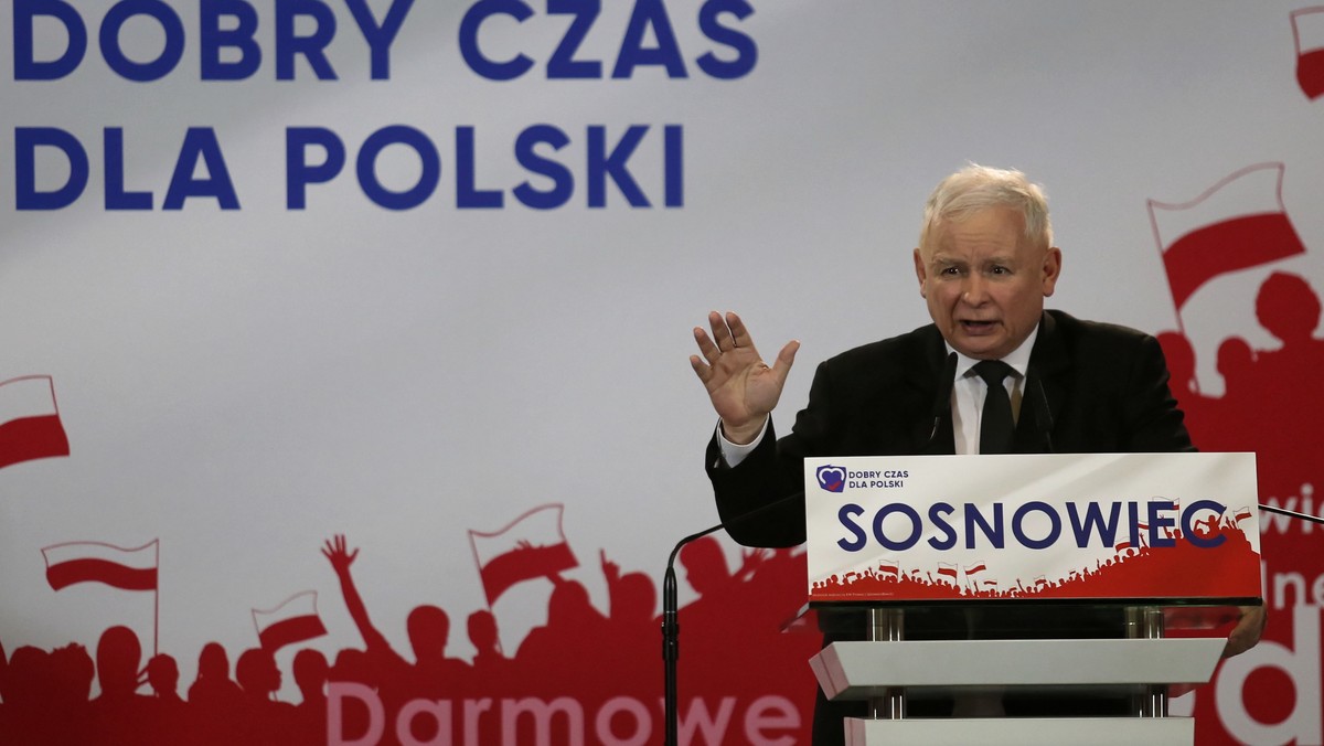 Wybory parlamentarne 2019. Jarosław Kaczyński w Sosnowcu