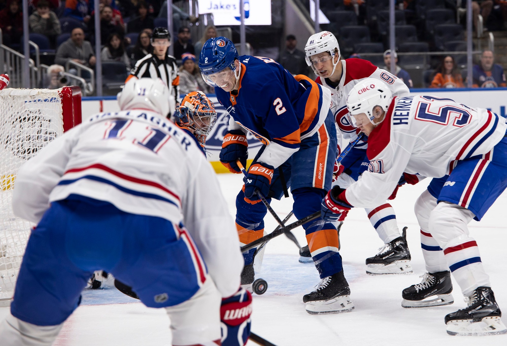Zápas NHL: New York Islanders - Montreal Canadiens.