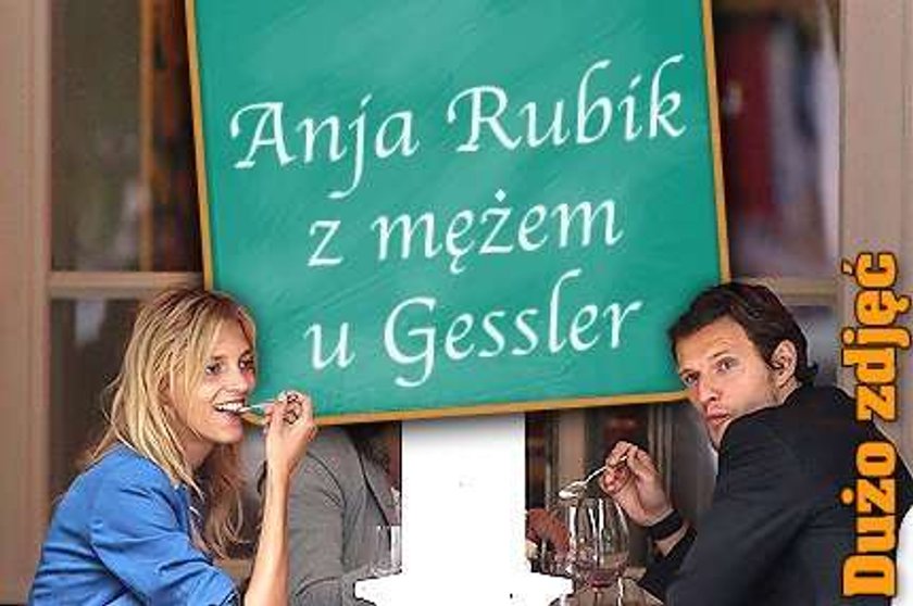 Anja Rubik z mężem u Gessler. Dużo zdjęć