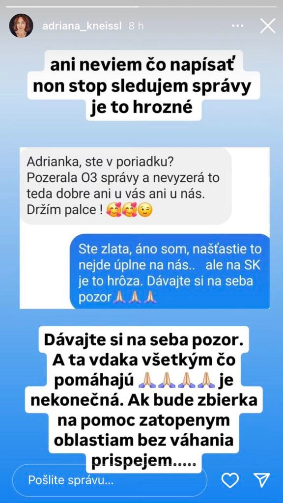 Adriane Kneissl napísala žena, aby sa uistila, že je v poriadku,