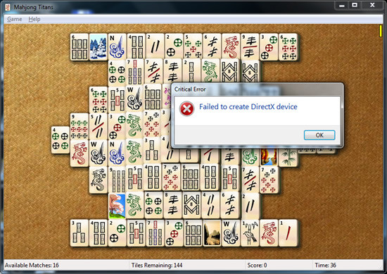 Jedna z gier dołączonych do systemu Windows 7, która działa w trybie Direct3D 