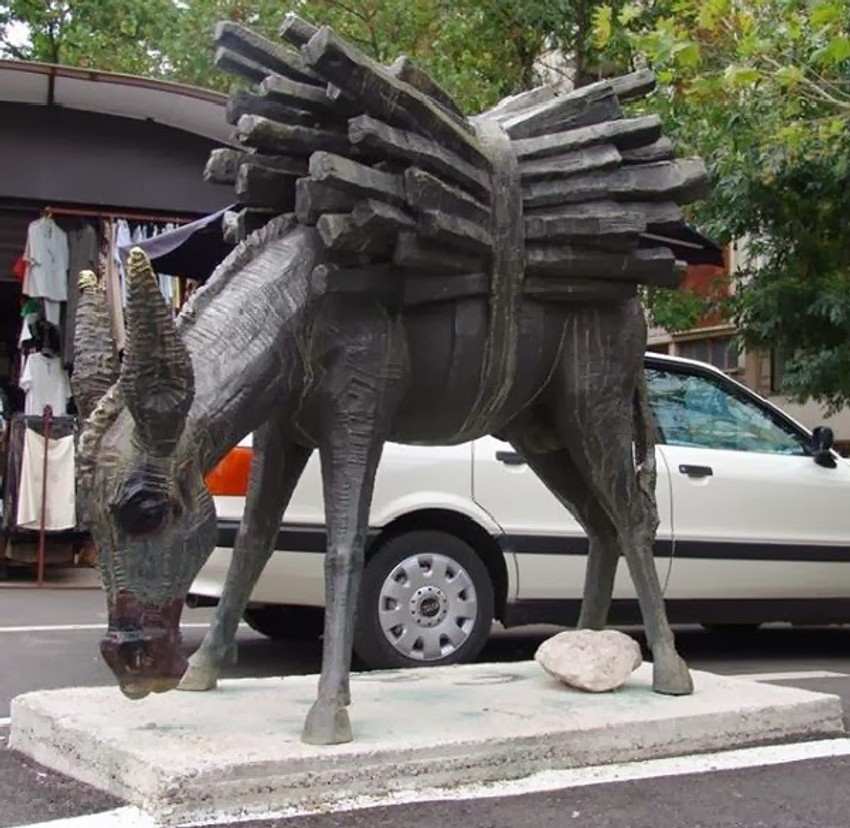 Mostarci su podigli spomenik magarcu