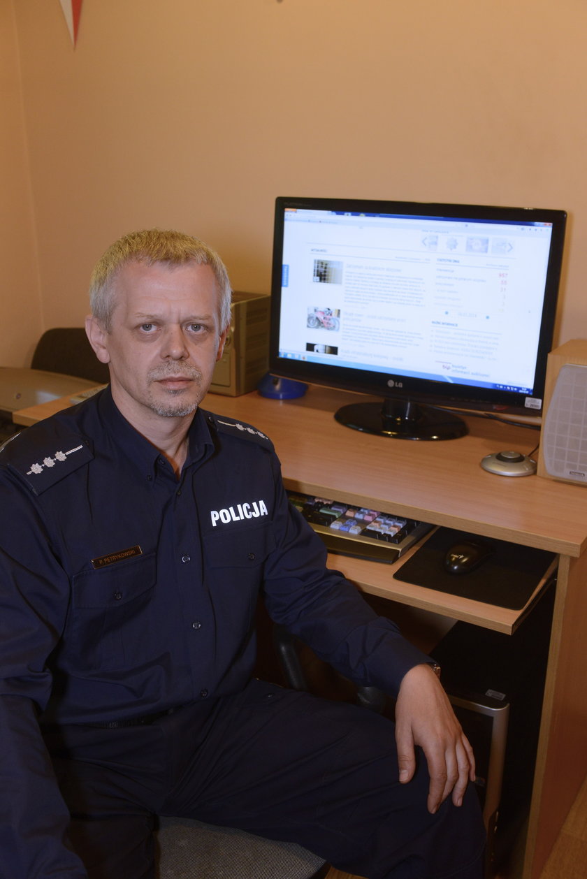 st. asp. Paweł Petrykowski z dolnośląskiej policji