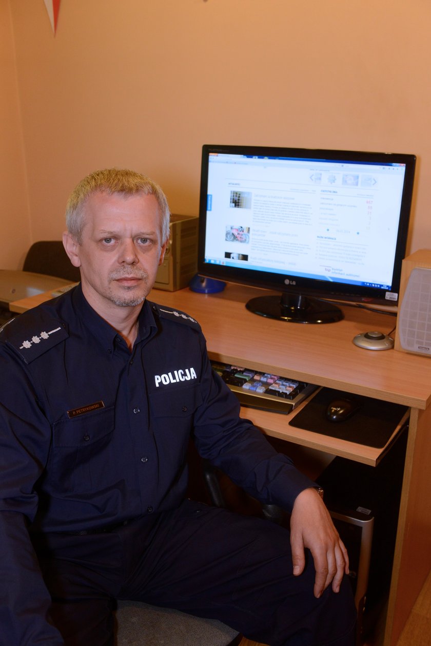 st. asp. Paweł Petrykowski z dolnośląskiej policji