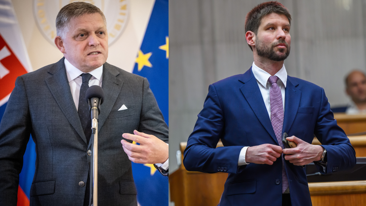 Robert Fico a Michal Šimečka