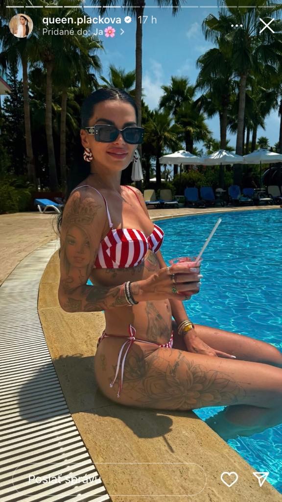 Zuzana Plačková na dovolenke v Turecku.