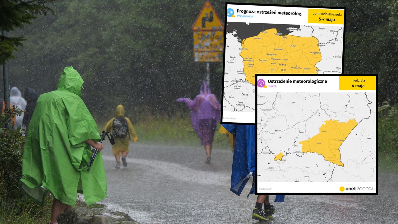 Przed nami silne burze i mocny wiatr. Następnie przyjdzie nowe zagrożenie. IMGW wydał alerty