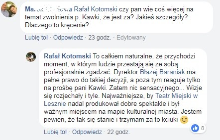 Rafał Kotomski na Facebooku