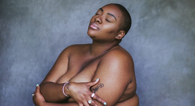 Instagram originally removed this image of model Nyome Nicholas-Williams, but has now amended its policy.