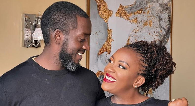 Kenyan YouTuber Joan Murugi Munyi with her husband Zack Munyi