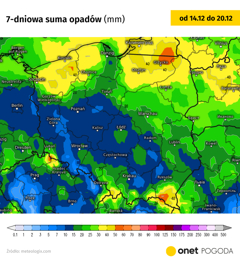 Mimo wyjątkowo ciepłej pogody będzie często i mocno padać