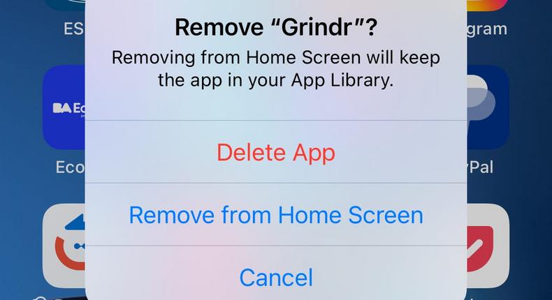 The author deleted Grindr and other dating apps off his phone.Courtesy of Gary Nunn