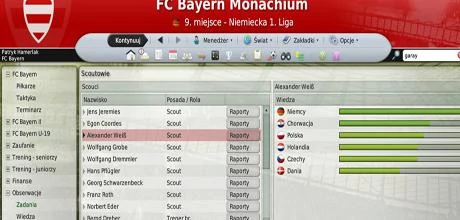 Screen z gry "Football Manager 2008"