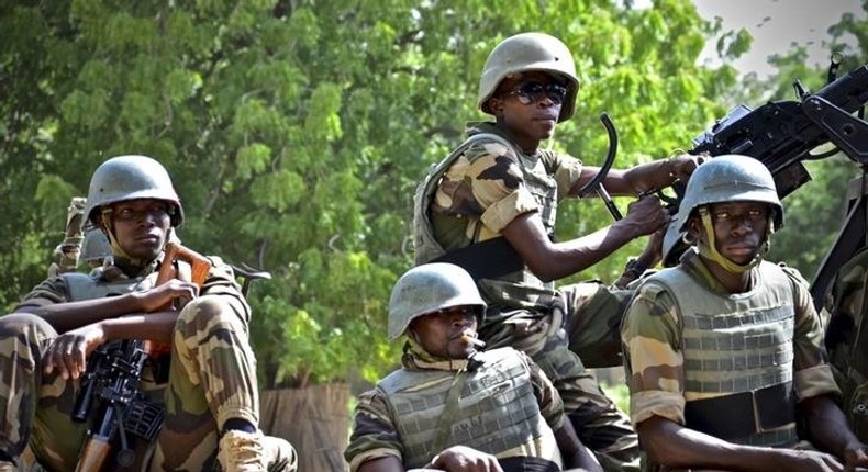 Niger soldiers in a file picture. REUTERS/Warren Strobel