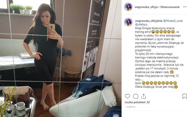 Iwona Węgrowska na Instagramie