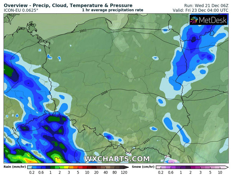 W nocy kolejne deszczowe fronty będą sunąć przez Polskę