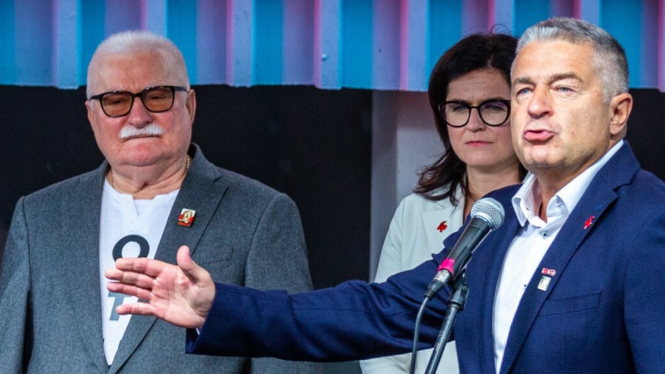 Lech Wałęsa (po lewej) i Władysław Frasyniuk (po prawej)