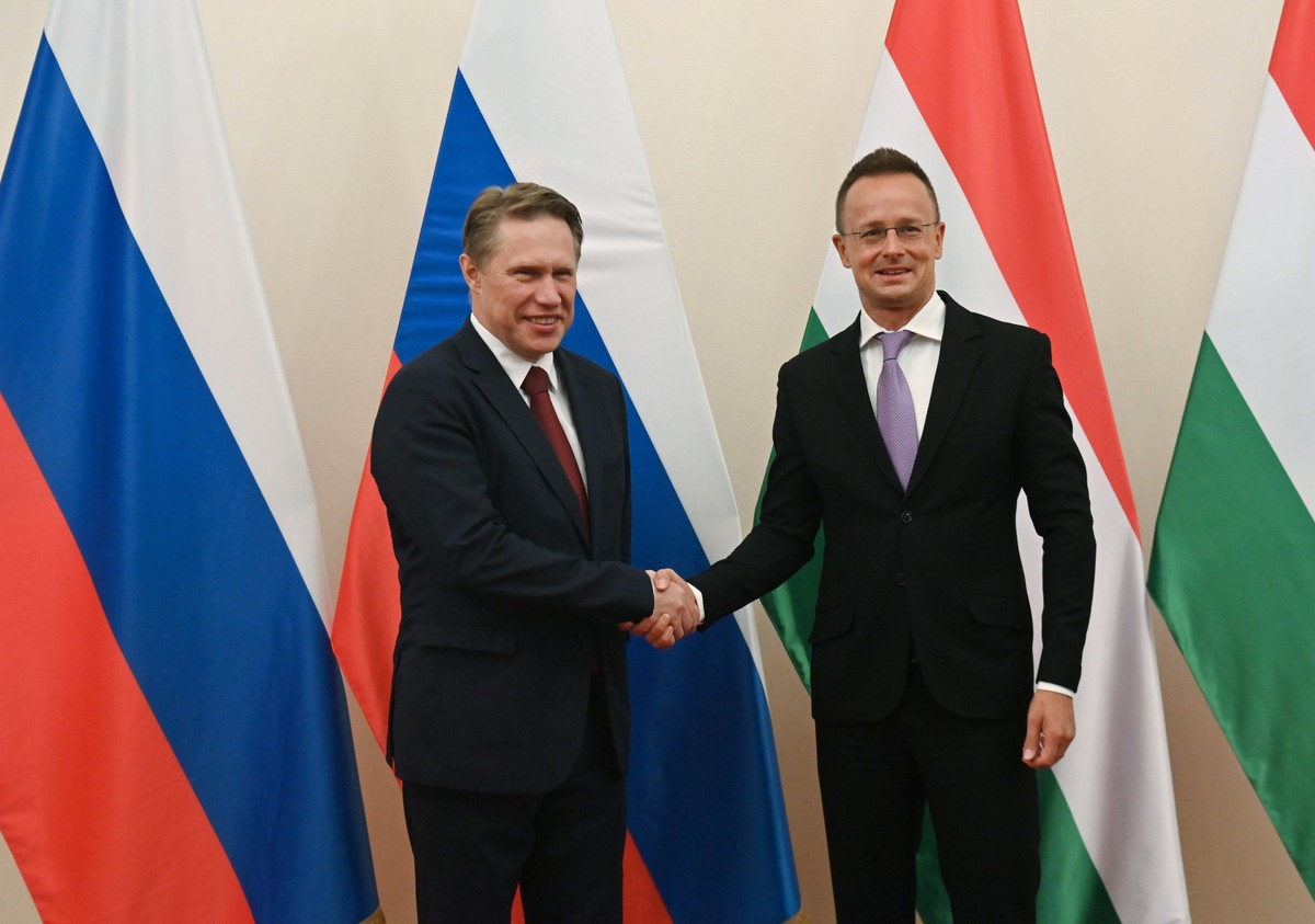 Peter Szijjarto, Michaił Muraszko