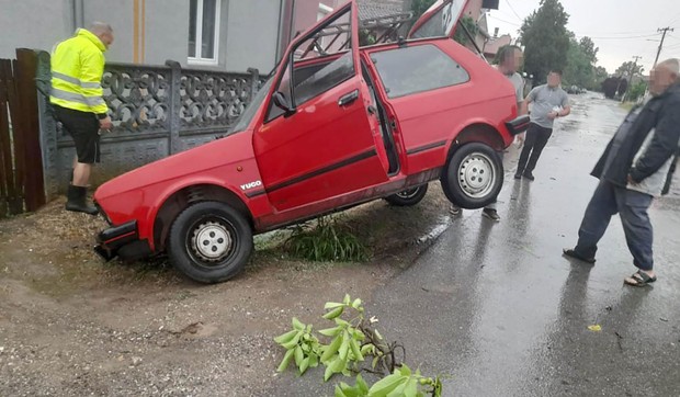 Nezgoda tokom nevremena u Obrežu kod Varvarina 