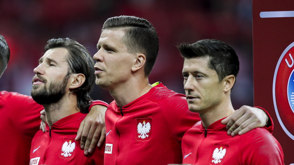 Grzegorz Krychowiak, Wojciech Szczęsny, Robert Lewandowski (zdjęcie z 2019 r.)