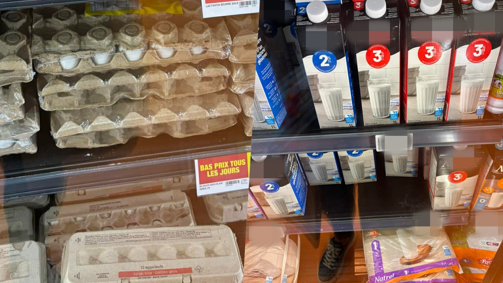 Monika nám poslala fotky z kanadského supermarketu.