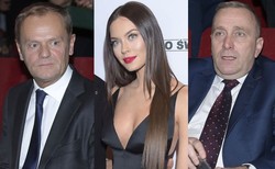 Tusk i Schetyna wśród artystów i celebrytów. Politycy zjawili się na premierze filmu "Gwiazdy"