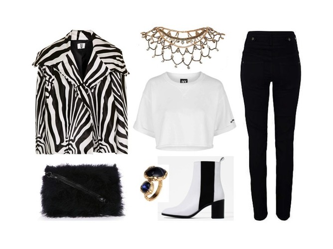 Zima w bieli i czerni. STYLIZACJE