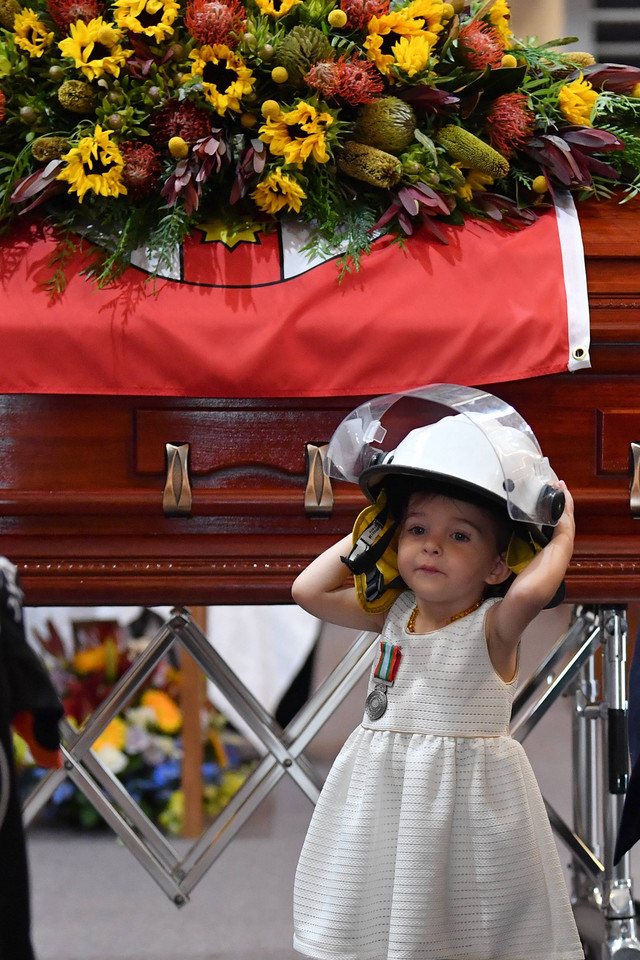 Pogrzeb strażaka, który zginął gasząc pożary w Australii