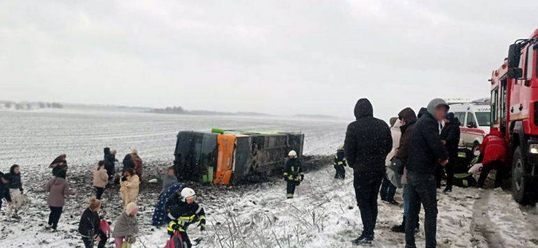 Polski autokar rozbił się na Ukrainie. Są ranni
