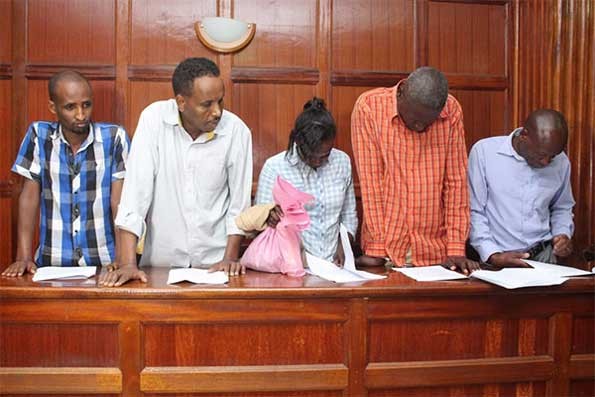 Suspects of the Dusit terror attack at a Milimani court 