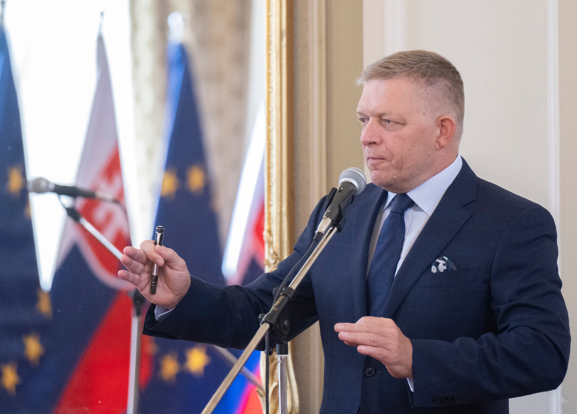 Premiér SR Robert Fico (Smer-SD).