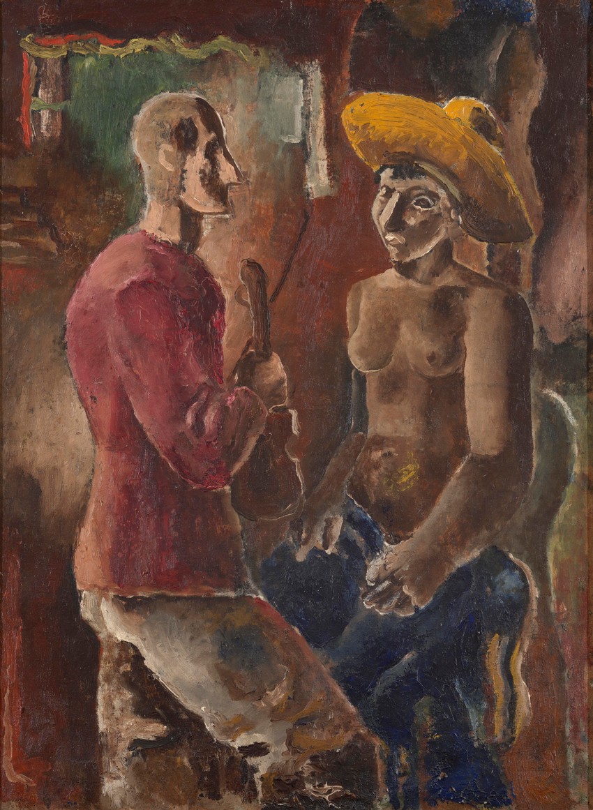 Dve figure, 1923, ulje na platnu, 73x54cm