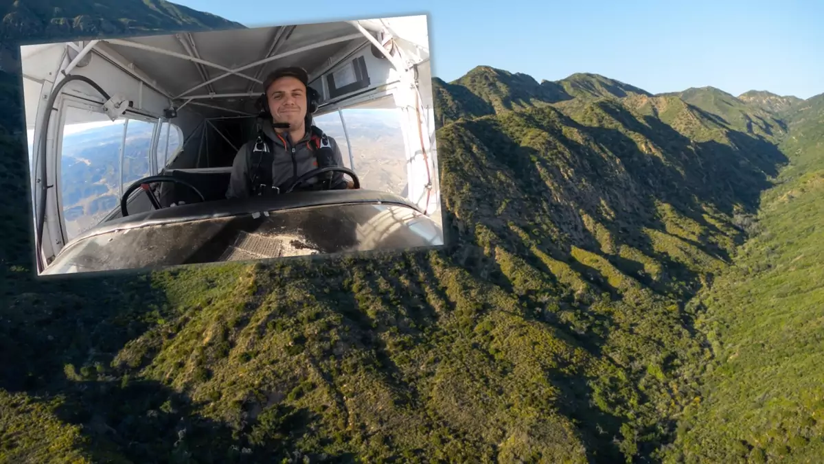 Youtuber celowo rozbił samolot w parku narodowym w Kalifornii (screnn: Youtube/Trevor Jacob)