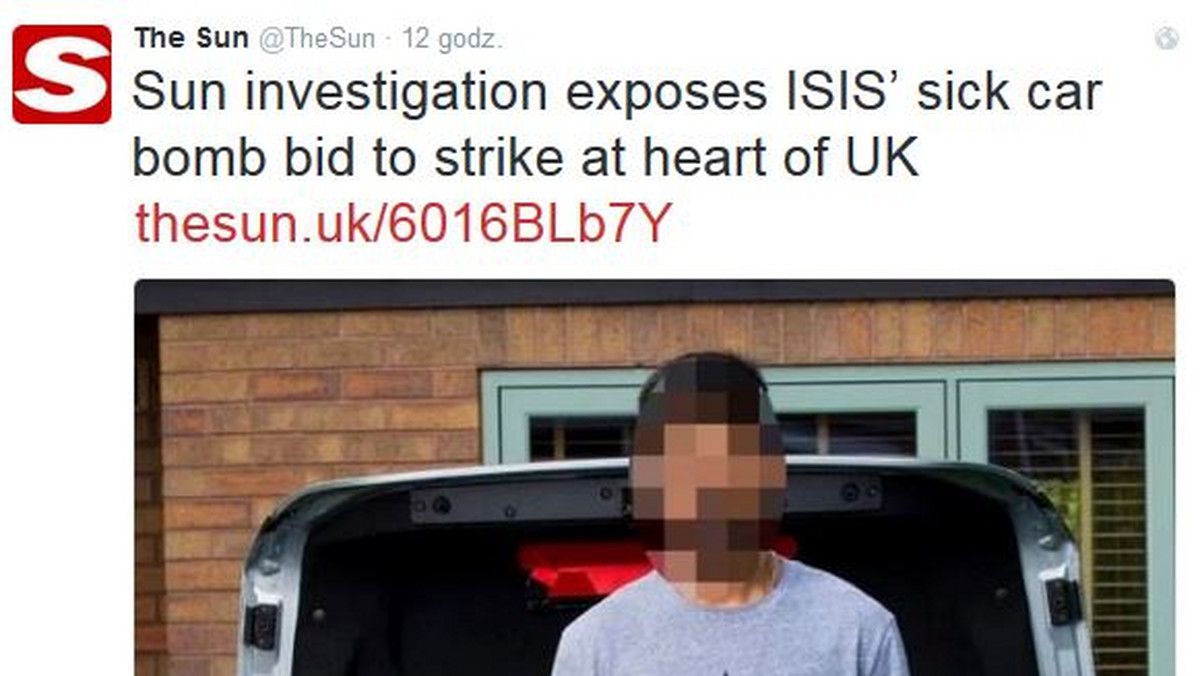 Mężczyzna szukał na terenie stolicy Wielkiej Brytanii osoby, która przeprowadzi zamach. Kiedy ją znalazł, poinformował o wszystkich szczegółach i o tym, jak ma wyglądać atak. Nie wiedział jednak, że jego "uczniem" był dziennikarz gazety "The Sun".