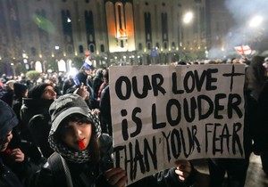 Protesti u Tbilisiju, Gruzija, 8. decembra