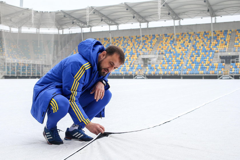 Pilka nozna. Ekstraklasa. Arka Gdynia. Trener Zbigniew Smolka. 19.12.2018