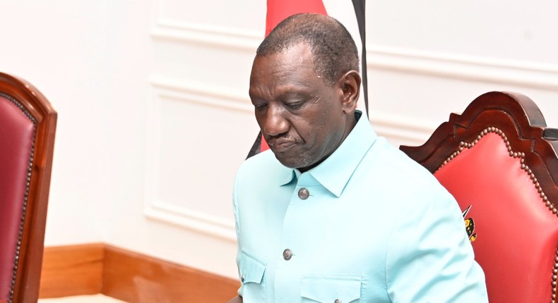 President William Ruto during a meeting at State House, Nairobi