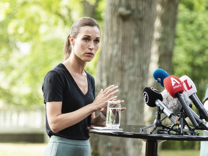 Sana Marin sazvala konferenciju zbog spornog snimka foto: Roni Rekomaa/Shutterstock Editorial