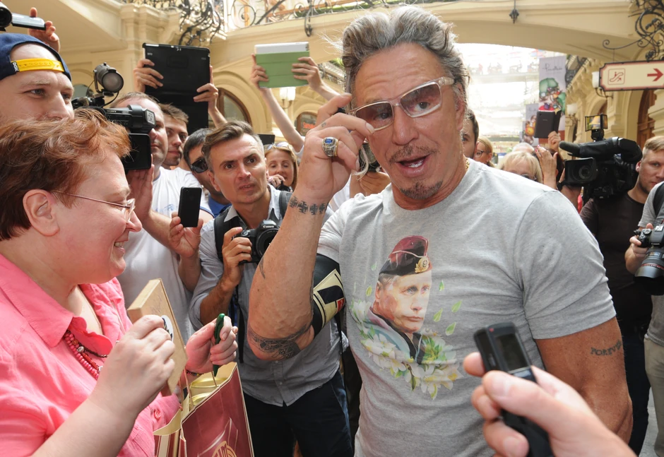 Miki Rurk u Moskvi 2014.