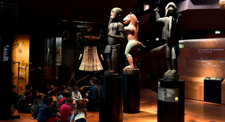 African treasures: The royal statues of the Kingdom of Dahomey -- modern-day Benin -- on display at the Quai Branly Museum-Jacques Chirac in Paris