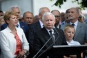 MIŃSK MAZ. POPIERSIE LECHA KACZYŃSKIEGO ODSŁONIĘCIE (Jarosław Kaczyński Teresa Wargocka Antoni Macierewicz)