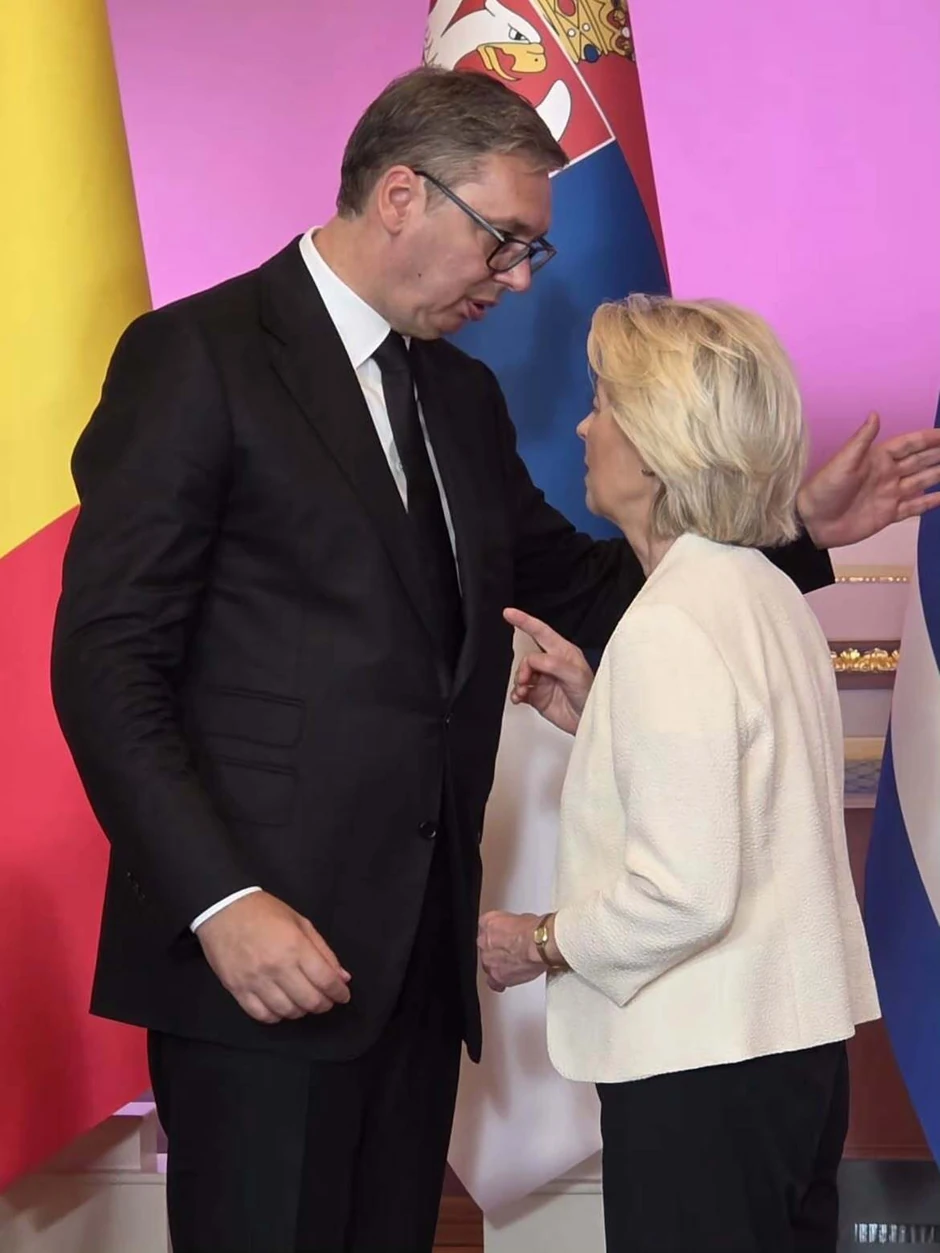 Aleksandar Vučić, Ursula fon der Lajen, Kijev