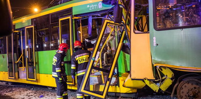 Zderzenie tramwajów w Poznaniu. Kilkanaście osób rannych