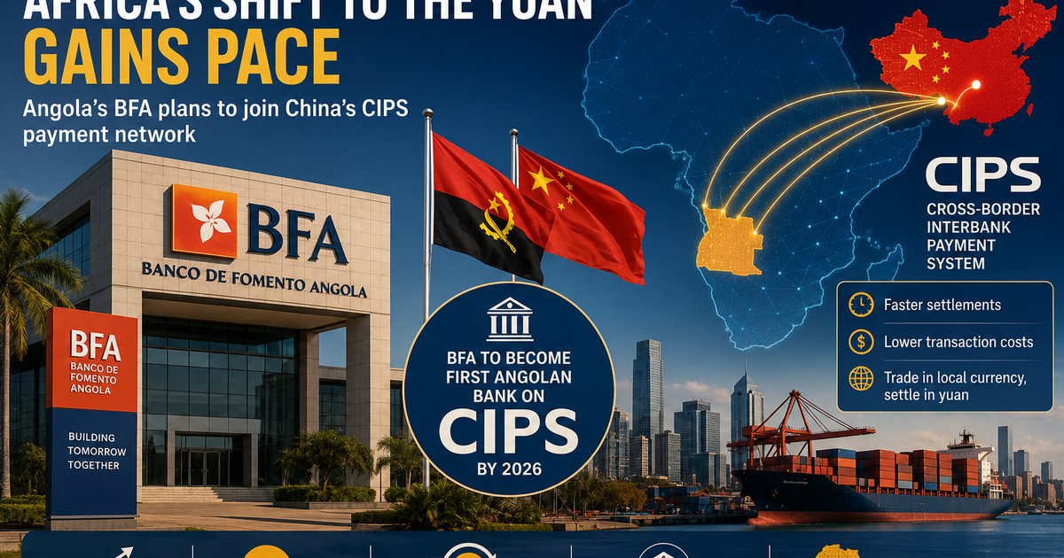 Africa’s shift toward China’s yuan gathers pace as Angola’s banking sector embraces Beijing’s payment network