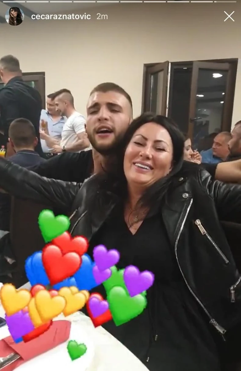 Cecina objava na Instagramu