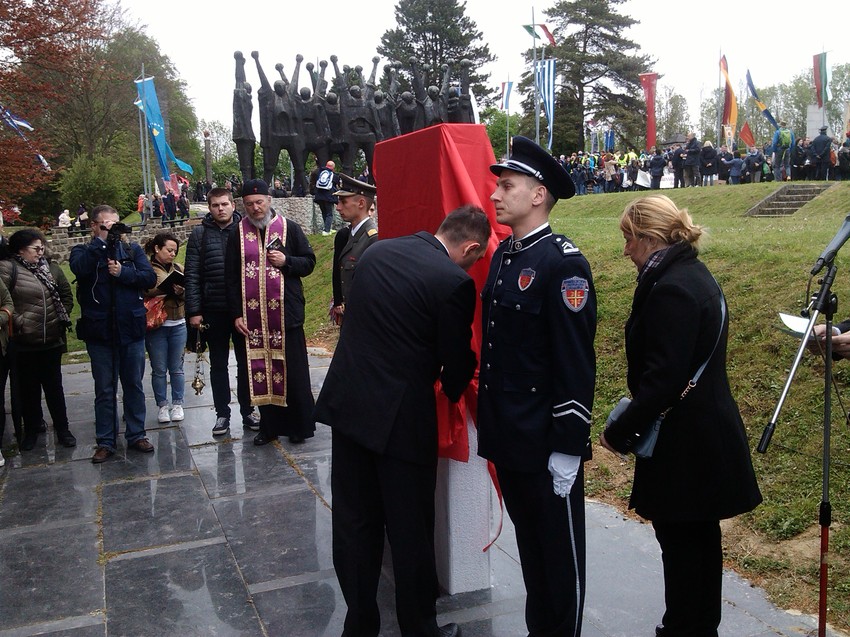Otkrivanje spomen ploče u Mauthauzenu