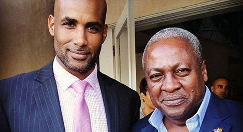 Boris-Kodjoe with President John mahama